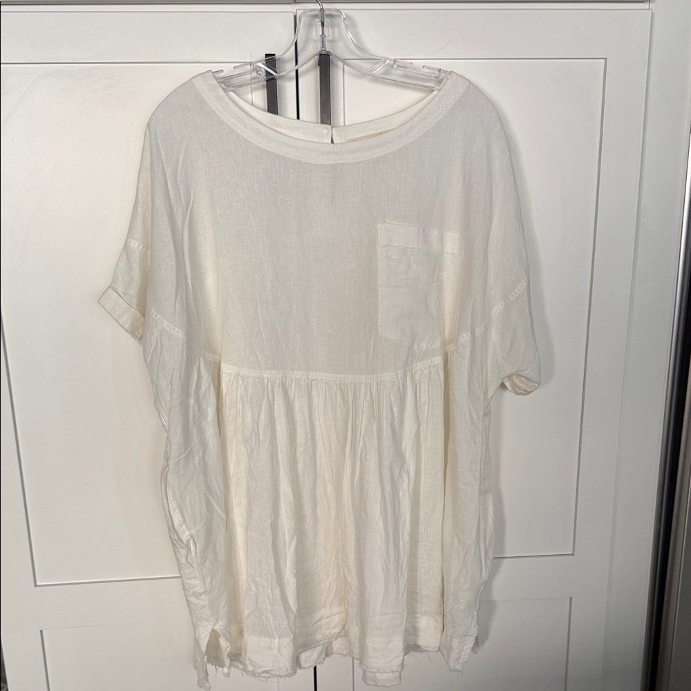 Free People NWOT size L cotton linen tunic